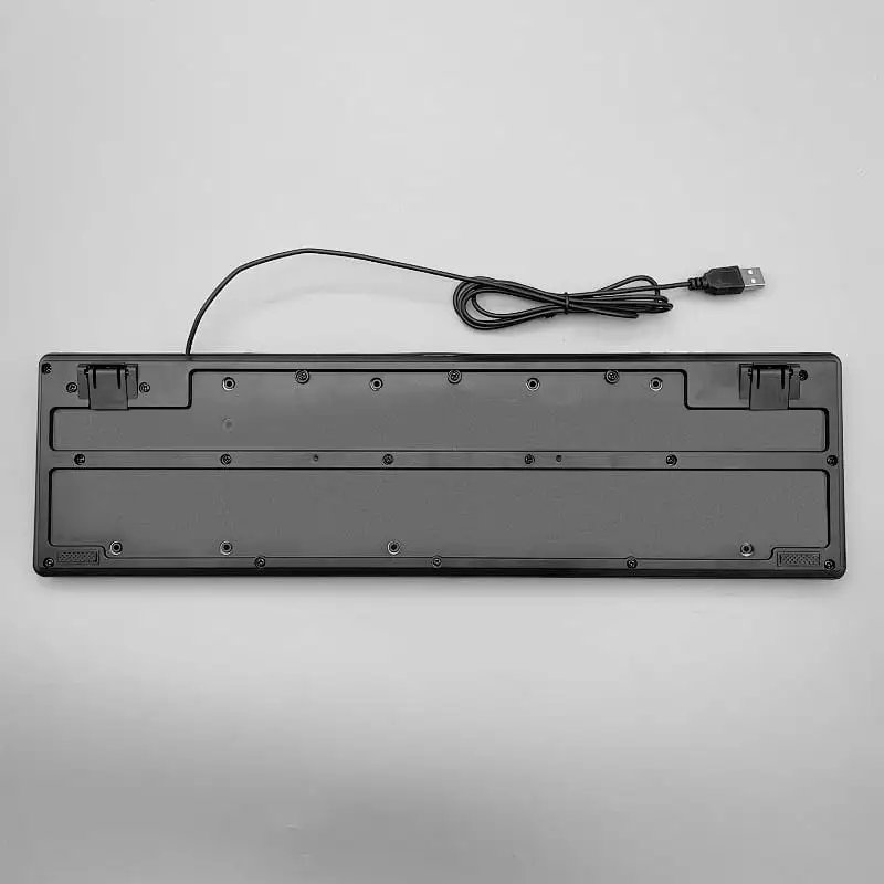 hot-selling durable Cheap basic USB wired computer peripherals 104/105 keys customized Ergonomic office keyboard K-601
