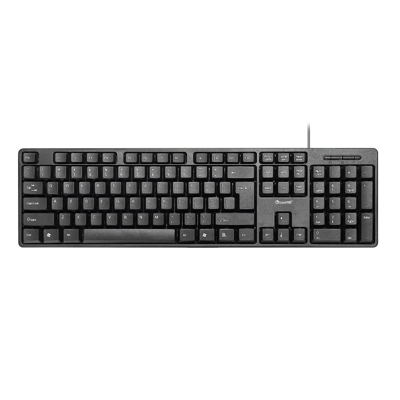 hot-selling durable Cheap basic USB wired computer peripherals 104/105 keys customized Ergonomic office keyboard K-601